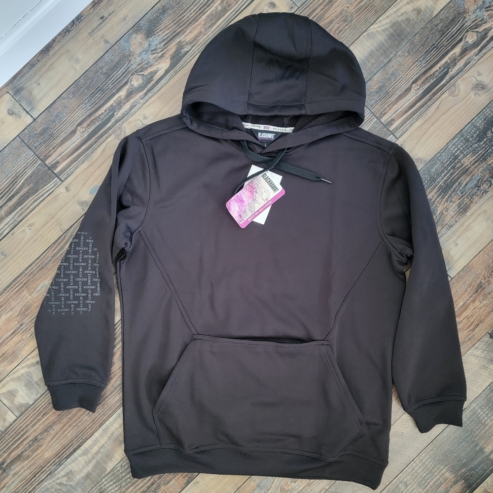 BLACKHAWK Women CCW Tech Hoodie Front Pocket Conceal Carry Elbow Grip Black Gray